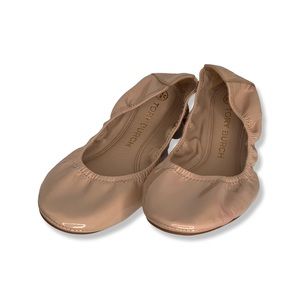 Tory Burch Eddie Patent Ballet Soft Naplak Flats Shoes Sz 9